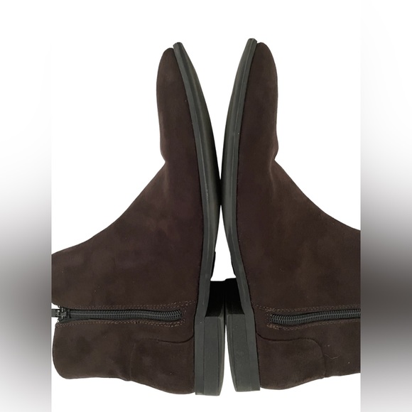 Calvin Klein Mens Luciano Dark Brown Suede Ankle Boots EUC Size 9 - Picture 7 of 11